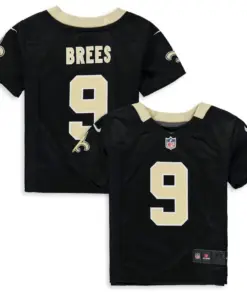 Drew Brees New Orleans Saints Nike Toddler Player Game Jersey - Black