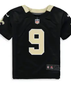 Alternative view of Drew Brees New Orleans Saints Nike Toddler Player Game Jersey - Black
