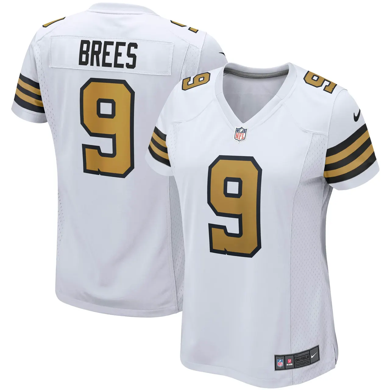 Drew Brees New Orleans Saints Nike Women's Alternate Game Jersey - White - Image 2