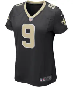 Drew Brees New Orleans Saints Nike Women's Game Player Jersey - Black - Image 3