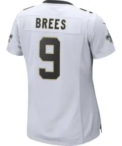Drew Brees New Orleans Saints Nike Women's Game Player Jersey - White - Image 4