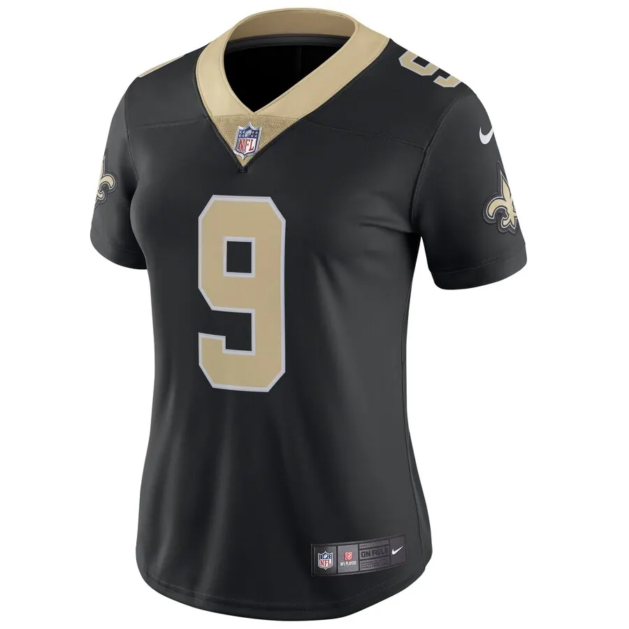 Drew Brees New Orleans Saints Nike Women's Vapor Untouchable Limited Player Jersey - Black - Image 2