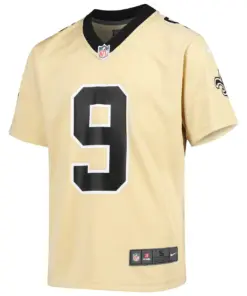 Drew Brees New Orleans Saints Nike Youth Inverted Game Jersey - Gold - Image 3