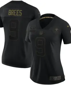Drew Brees New Orleans Saints Nike Women's 2020 Salute to Service Limited Jersey - Black