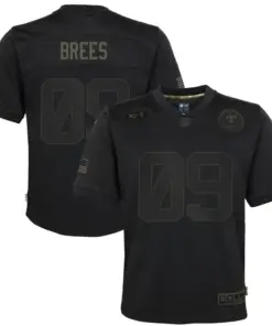 Drew Brees New Orleans Saints Nike Youth 2020 Salute to Service Game Jersey - Black