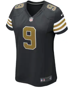 Drew Brees New Orleans Saints Nike Women's Alternate Game Jersey - Black - Image 3