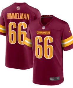 Alternative view of Drew Himmelman Washington Commanders Nike Game Player Jersey - Burgundy