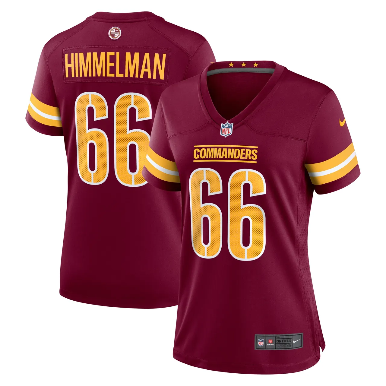 Drew Himmelman Washington Commanders Nike Women's Game Player Jersey - Burgundy - Image 2