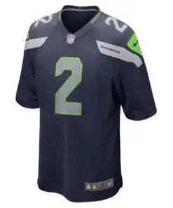 Drew Lock Seattle Seahawks Nike Game Jersey - College Navy - Image 3