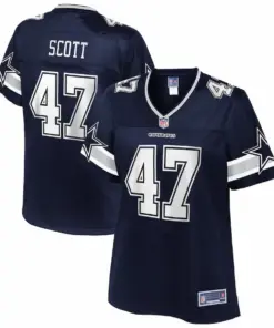 Drew Scott Dallas Cowboys NFL Pro Line Women's Team Player Jersey - Navy