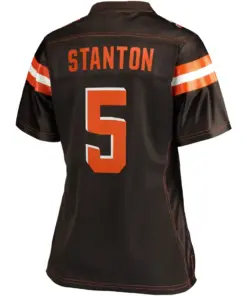 Drew Stanton Cleveland Browns NFL Pro Line Women's Primary Player Jersey - Brown - Image 3