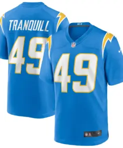 Alternative view of Drue Tranquill Los Angeles Chargers Nike Game Jersey - Powder Blue