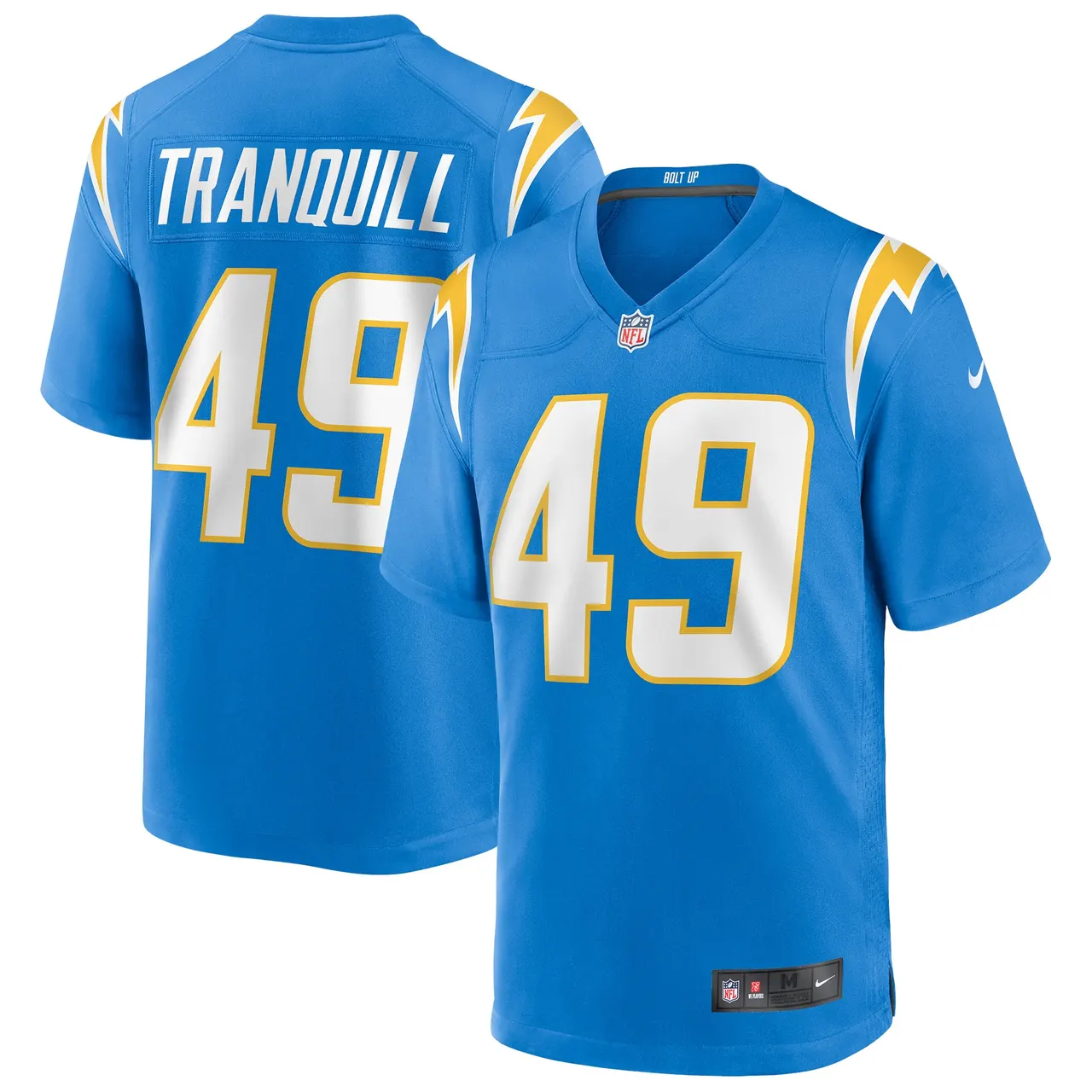 Drue Tranquill Los Angeles Chargers Nike Game Jersey - Powder Blue - Image 2