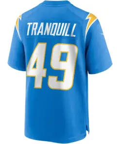 Drue Tranquill Los Angeles Chargers Nike Game Jersey - Powder Blue - Image 4