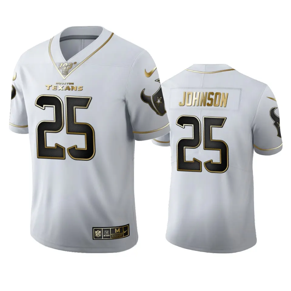 Duke Johnson Houston Texans Nike 100th Season Golden Edition Jersey - White