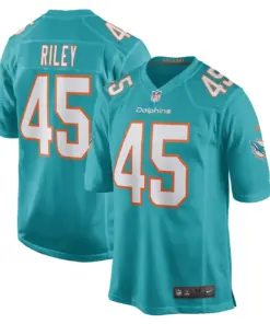 Duke Riley Miami Dolphins Nike Game Jersey - Aqua - Image 2