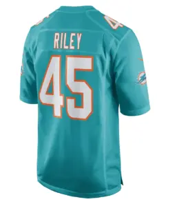 Duke Riley Miami Dolphins Nike Game Jersey - Aqua - Image 4