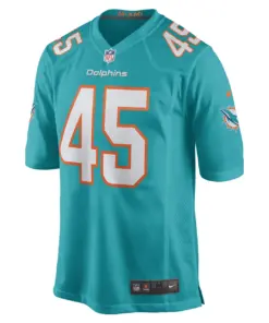Duke Riley Miami Dolphins Nike Game Jersey - Aqua - Image 3