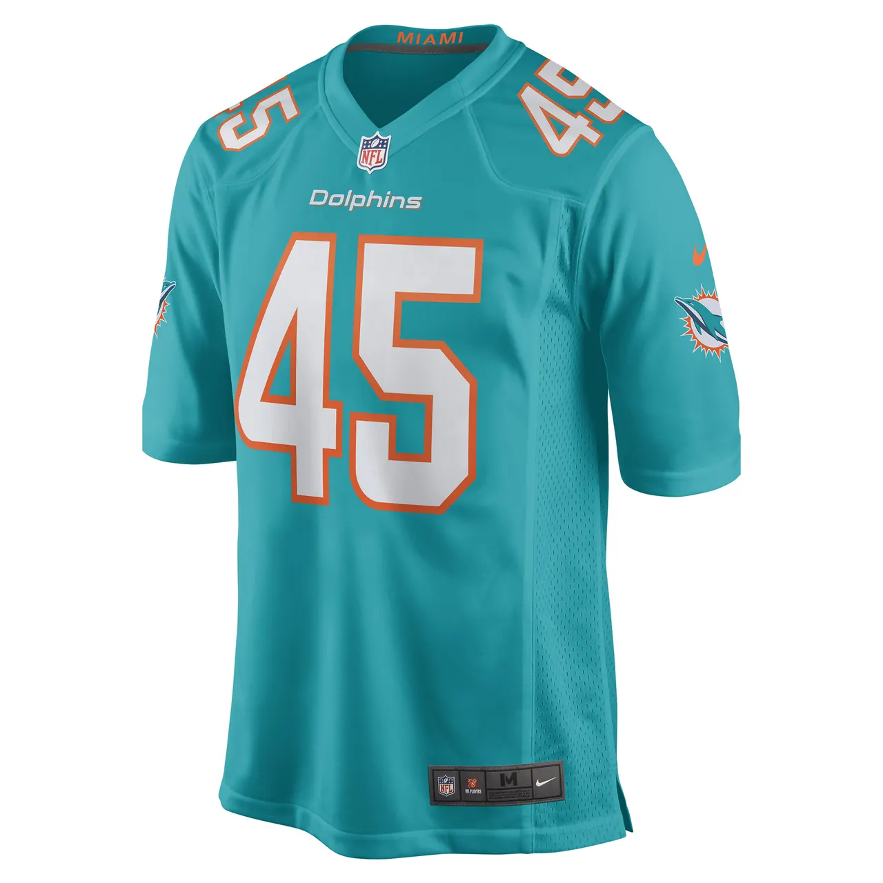 Duke Riley Miami Dolphins Nike Game Jersey - Aqua - Image 3