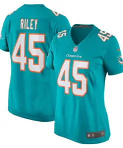 Alternative view of Duke Riley Miami Dolphins Nike Women's Game Jersey - Aqua