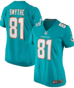 Durham Smythe Miami Dolphins Nike Women's Game Jersey - Aqua