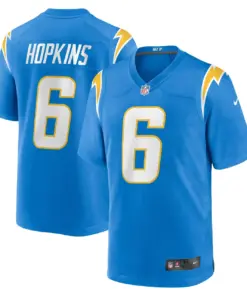 Alternative view of Dustin Hopkins Los Angeles Chargers Nike Game Jersey - Powder Blue