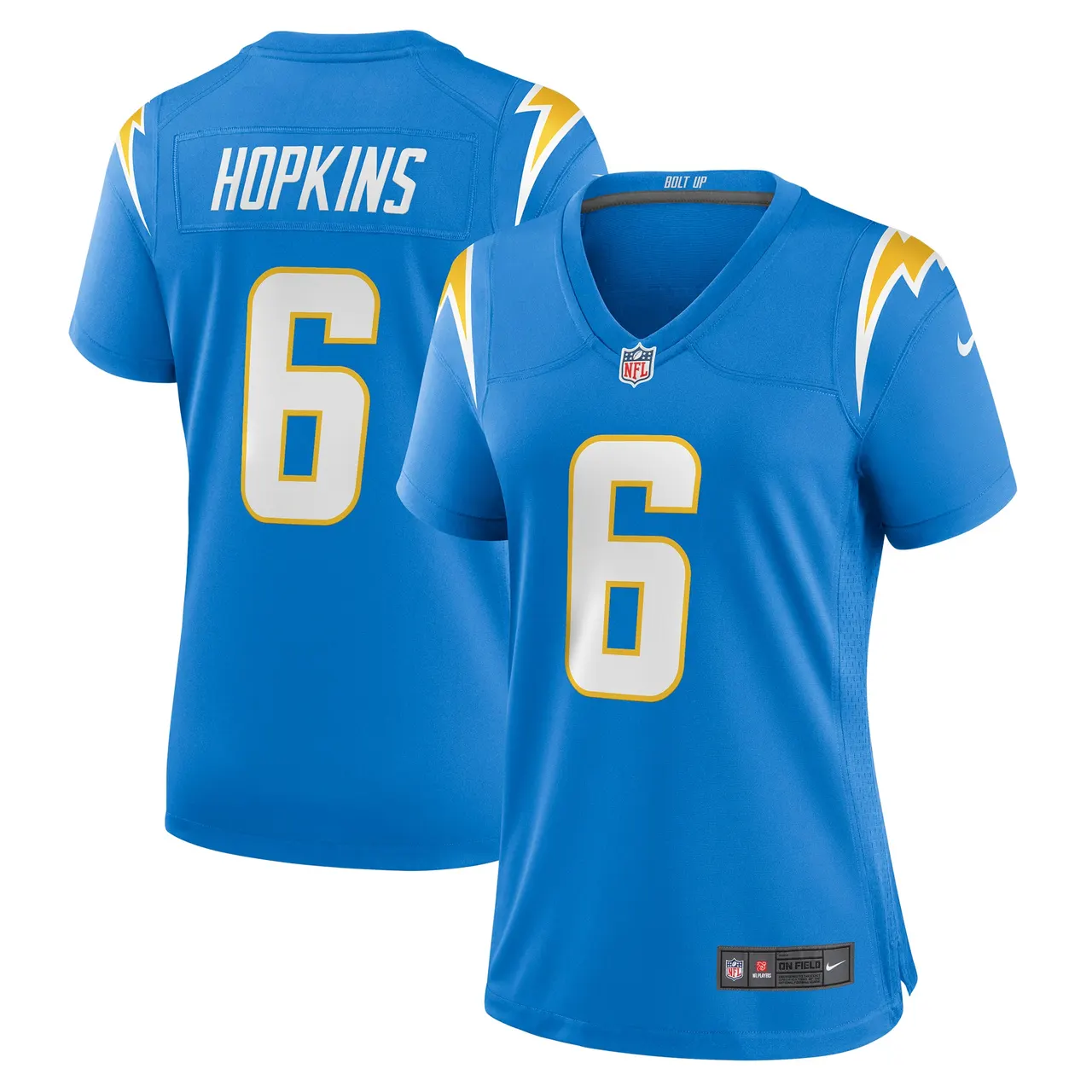 Dustin Hopkins Los Angeles Chargers Nike Women's Game Jersey - Powder Blue - Image 2