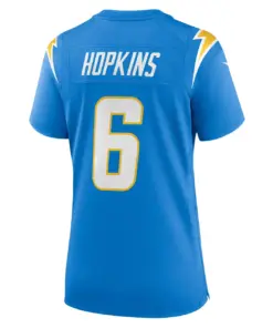 Dustin Hopkins Los Angeles Chargers Nike Women's Game Jersey - Powder Blue - Image 4