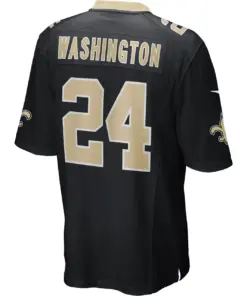Dwayne Washington New Orleans Saints Nike Game Player Jersey - Black - Image 4