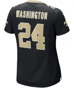 Dwayne Washington New Orleans Saints Nike Women's Player Game Jersey - Black - Image 4