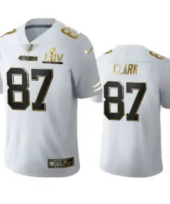 Dwight Clark San Francisco 49ers Nike Super Bowl LIV Golden Edition Jersey - White