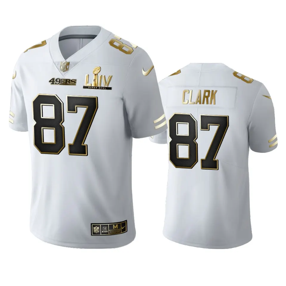 Dwight Clark San Francisco 49ers Nike Super Bowl LIV Golden Edition Jersey - White