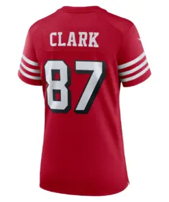Dwight Clark San Francisco 49ers Nike Women's Alternate Game Jersey - Scarlet - Image 4