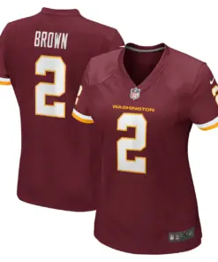 Alternative view of Dyami Brown Washington Commanders Nike Women's Team Game Jersey - Burgundy