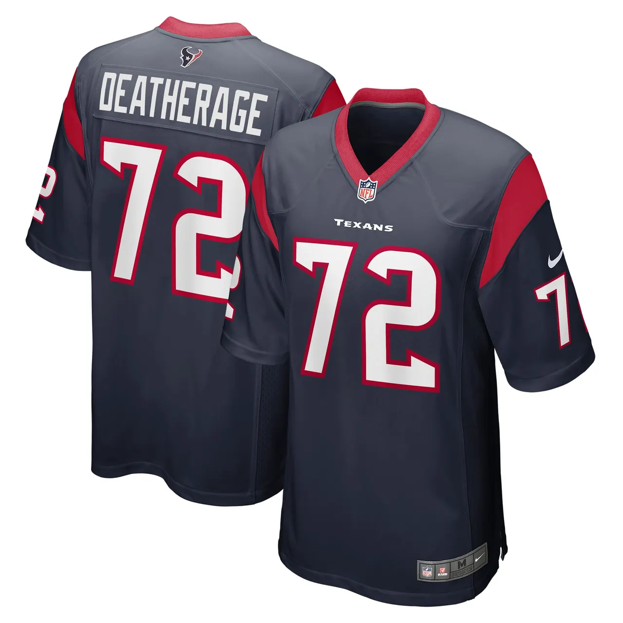 Dylan Deatherage Houston Texans Nike Team Game Jersey - Navy - Image 2