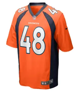 Dylan Parham Denver Broncos Nike Game Player Jersey - Orange - Image 3