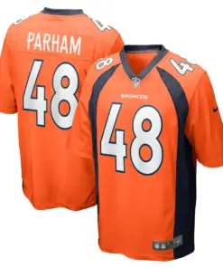 Dylan Parham Denver Broncos Nike Game Player Jersey - Orange - Image 2