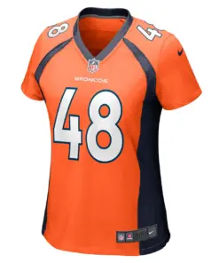 Dylan Parham Denver Broncos Nike Women's Game Player Jersey - Orange - Image 3