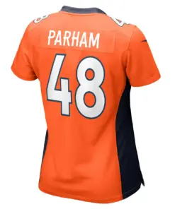 Dylan Parham Denver Broncos Nike Women's Game Player Jersey - Orange - Image 4