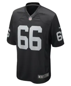 Dylan Parham Las Vegas Raiders Nike Game Player Jersey - Black - Image 3