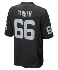 Dylan Parham Las Vegas Raiders Nike Game Player Jersey - Black - Image 4