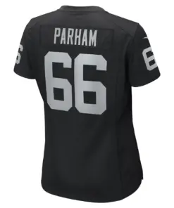 Dylan Parham Las Vegas Raiders Nike Women's Game Player Jersey - Black - Image 4