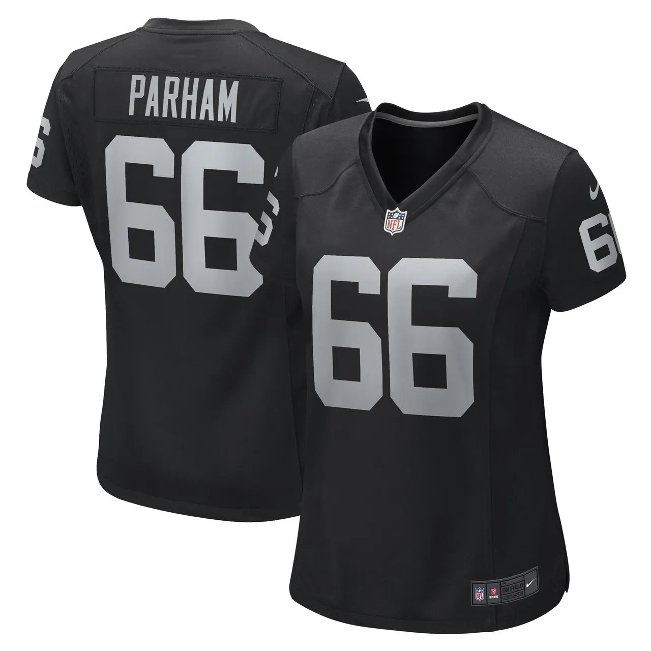 Dylan Parham Las Vegas Raiders Nike Women's Game Player Jersey - Black - Image 2