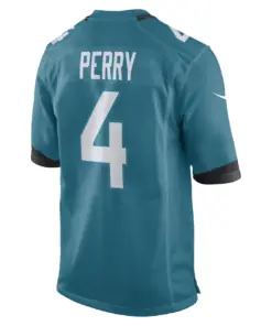 E.J. Perry Jacksonville Jaguars Nike Game Player Jersey - Teal - Image 4