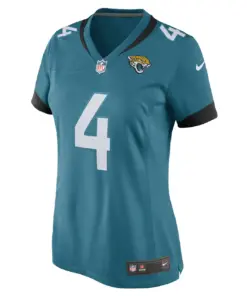 E.J. Perry Jacksonville Jaguars Nike Women's Game Player Jersey - Teal - Image 3