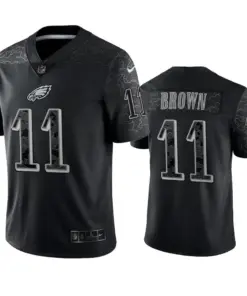 A.J. Brown Philadelphia Eagles Nike RFLCTV Limited Jersey - Black