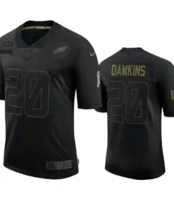 Brian Dawkins Philadelphia Eagles Nike 2020 Salute to Service Limited Jersey - Black
