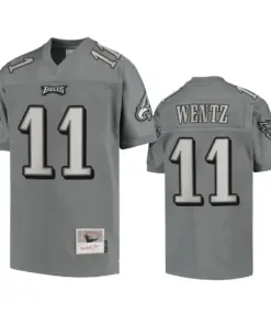 Carson Wentz Philadelphia Eagles Mitchell & Ness Metal Replica Jersey - Gray