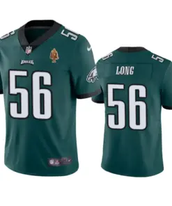 Chris Long Philadelphia Eagles Nike Walter Payton Man of the Year Award Patch Green Jersey - Midnight Green
