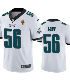 Chris Long Philadelphia Eagles Nike Walter Payton Man of the Year Award Patch White Jersey - White